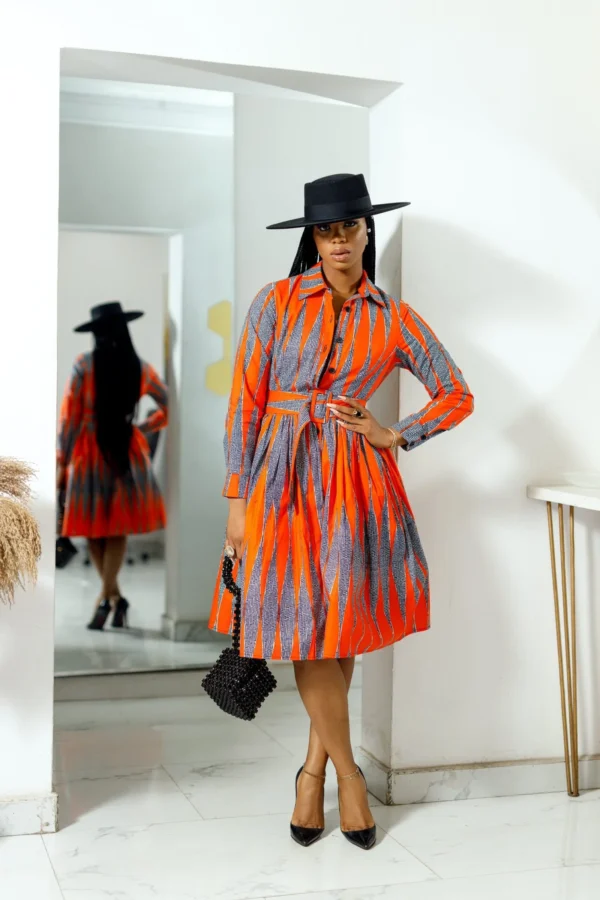 Elizabeth African Print Dress